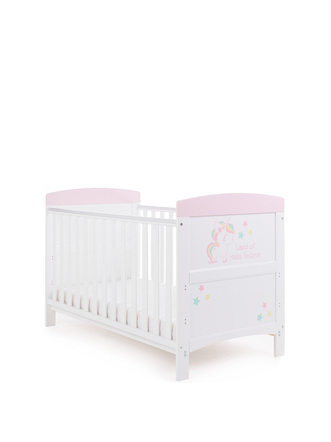 Obaby grace cot top bed walnut