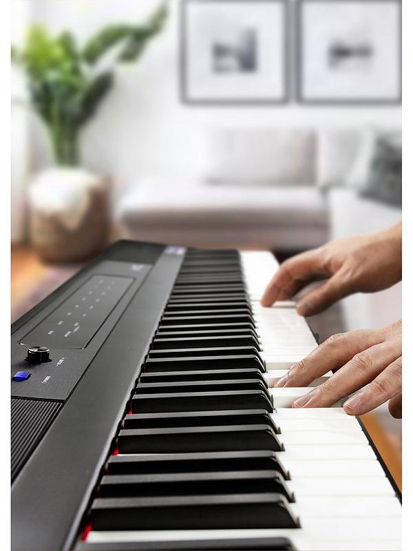 RockJam RJ88DP RockJam 88-Key Digital Piano with Semi Weighted Keys & Sheet  Music Stand