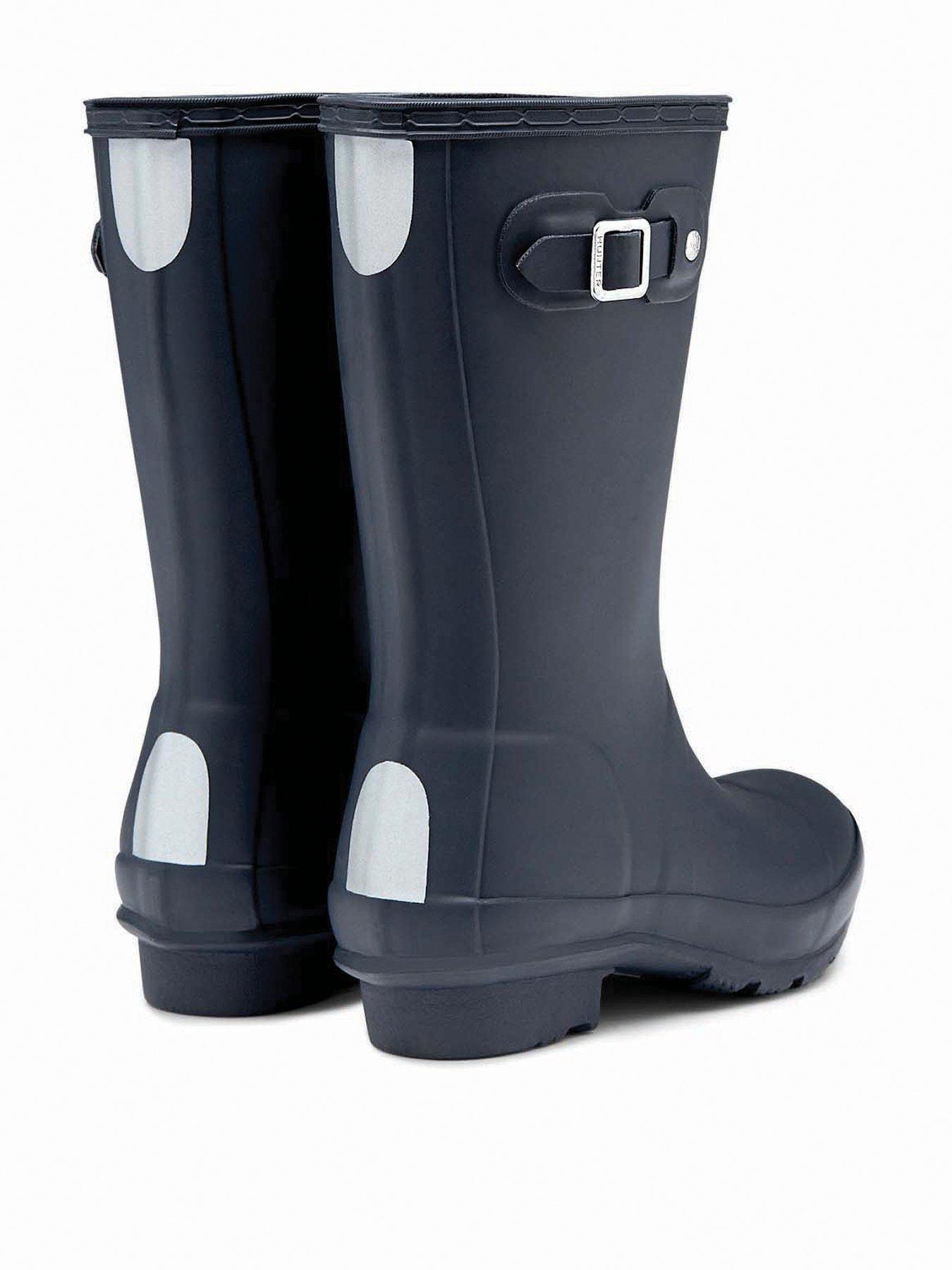 hunter-original-kids-wellington-boots-navystillFront