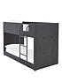 very-home-lubananbspfabric-bunk-bed-frame-with-mattress-options-buy-and-save-greyfront