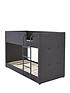 very-home-lubananbspfabric-bunk-bed-frame-with-mattress-options-buy-and-save-greyback