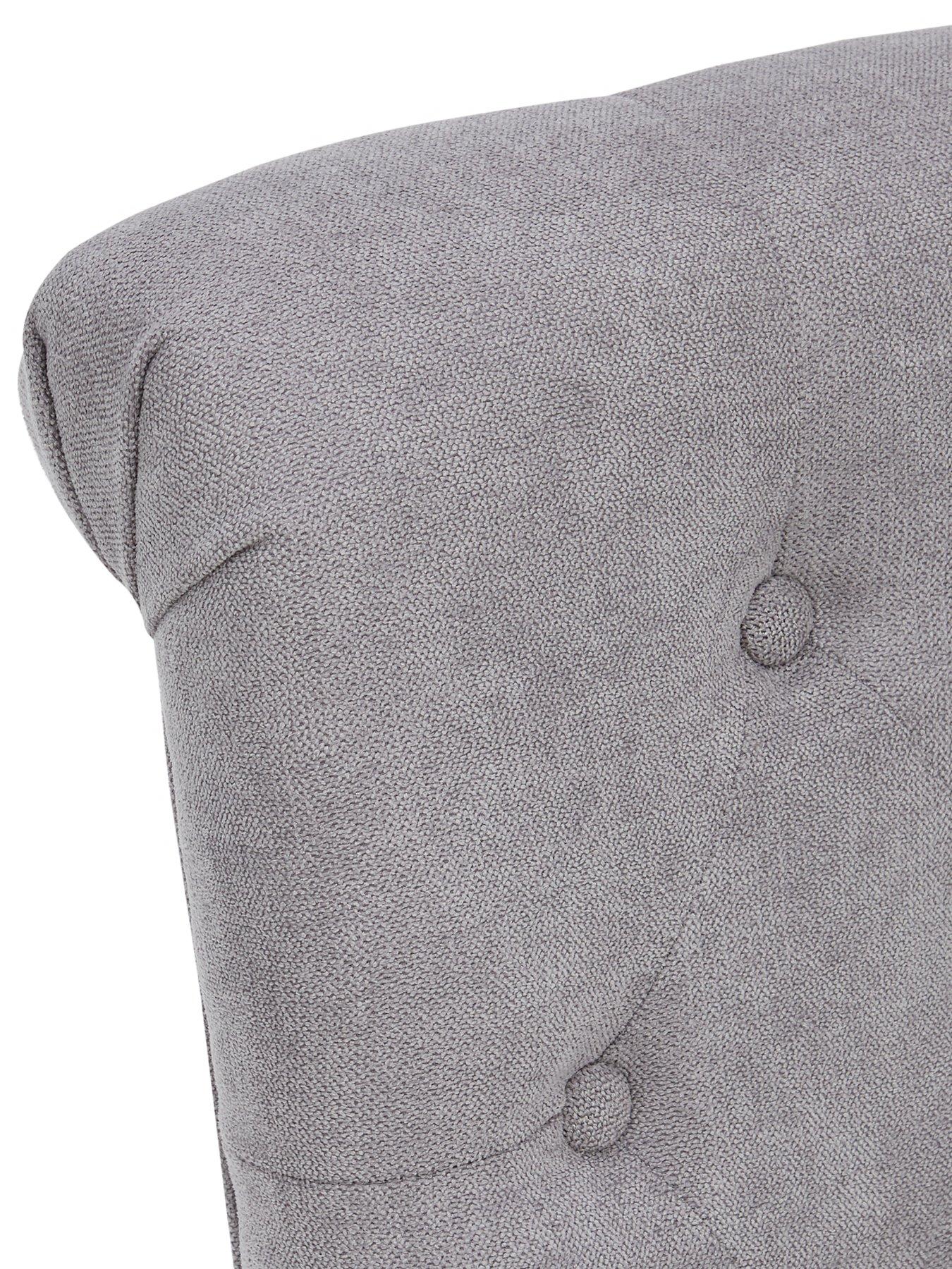 Image 4 of 7 of Very Home Pair Of Fabric Scroll Back Dining Chairs - Grey&nbsp;- FSC&reg; Certified