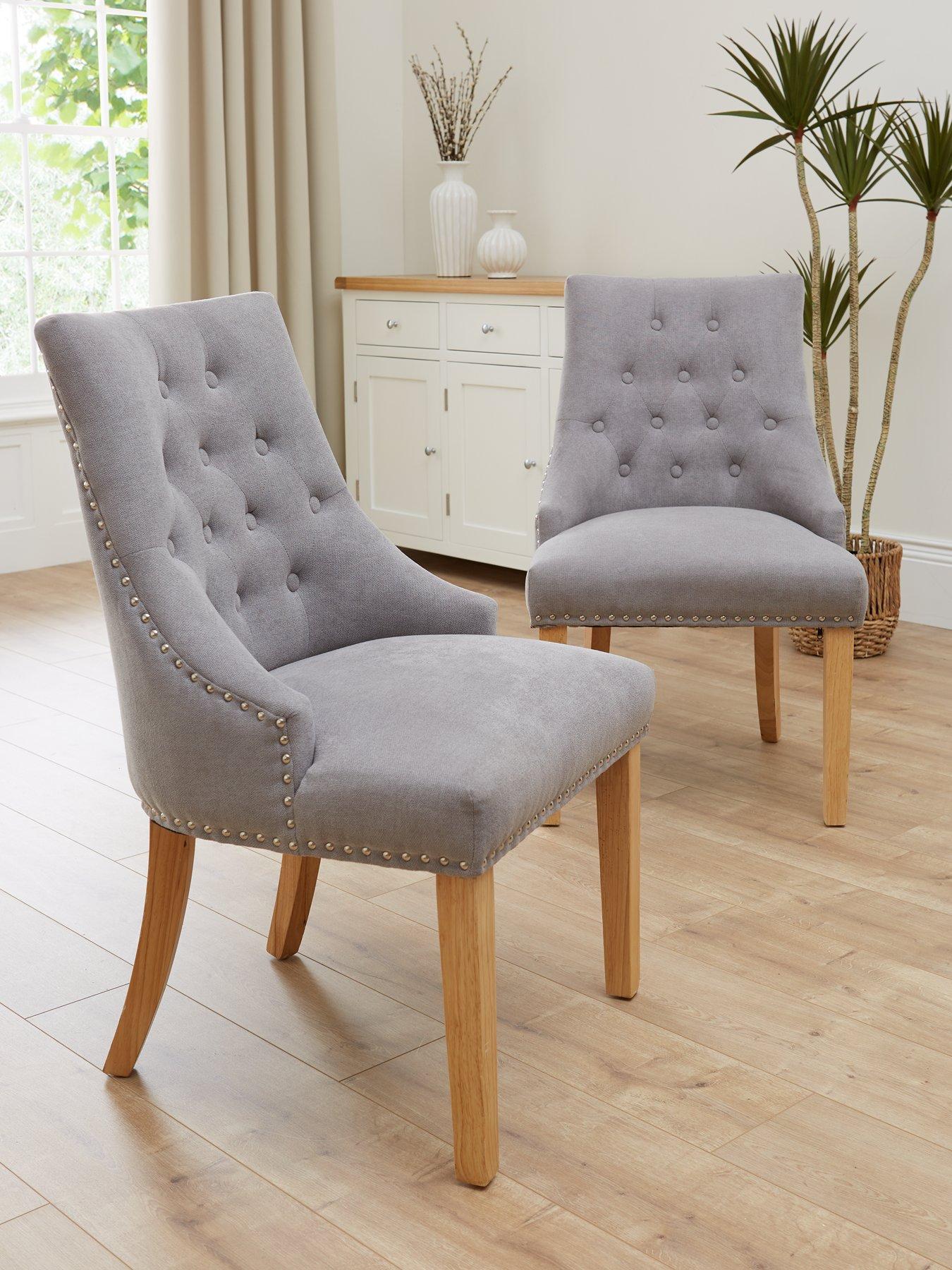 The Very Collection Pair of Warwick Fabric Dining Chairs - FSC® Certified