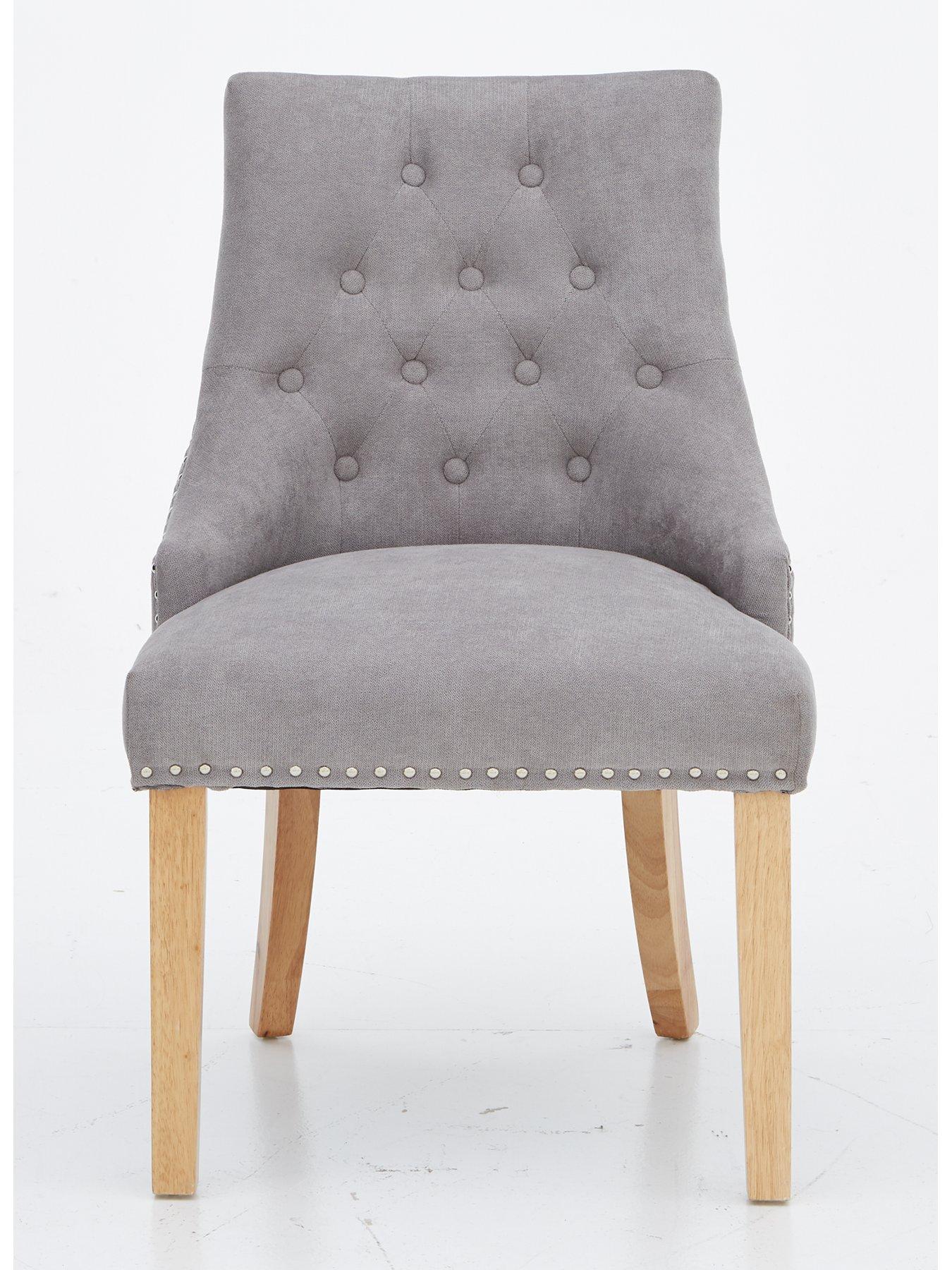 Grey leather dining chairs deals with oak legs