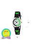 tikkers-white-black-and-green-time-teller-dial-black-fabris-velco-strap-kids-watchdetail
