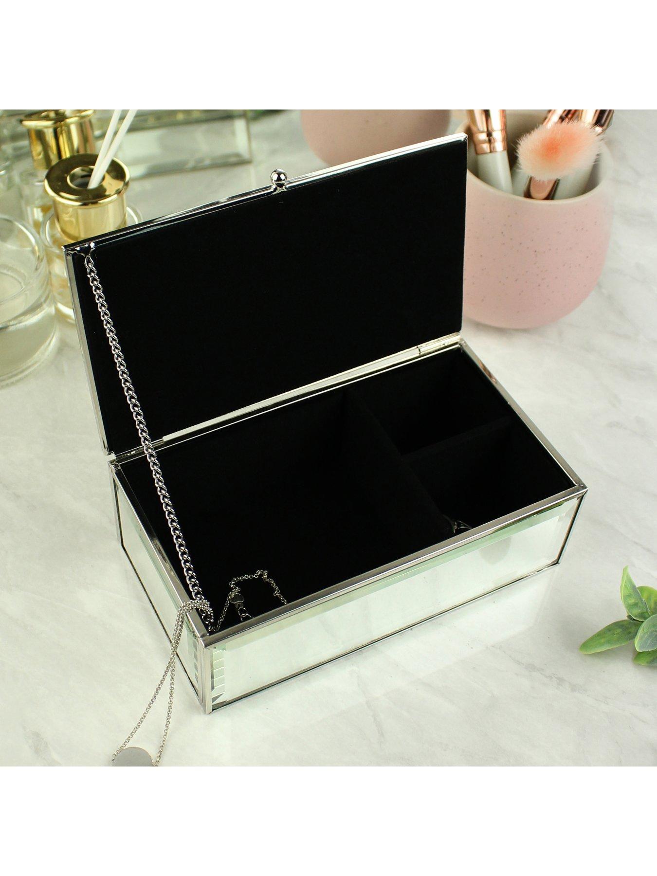 Image 4 of 4 of The Personalised Memento Company Bespoke Glass Mirrored Jewellery Box