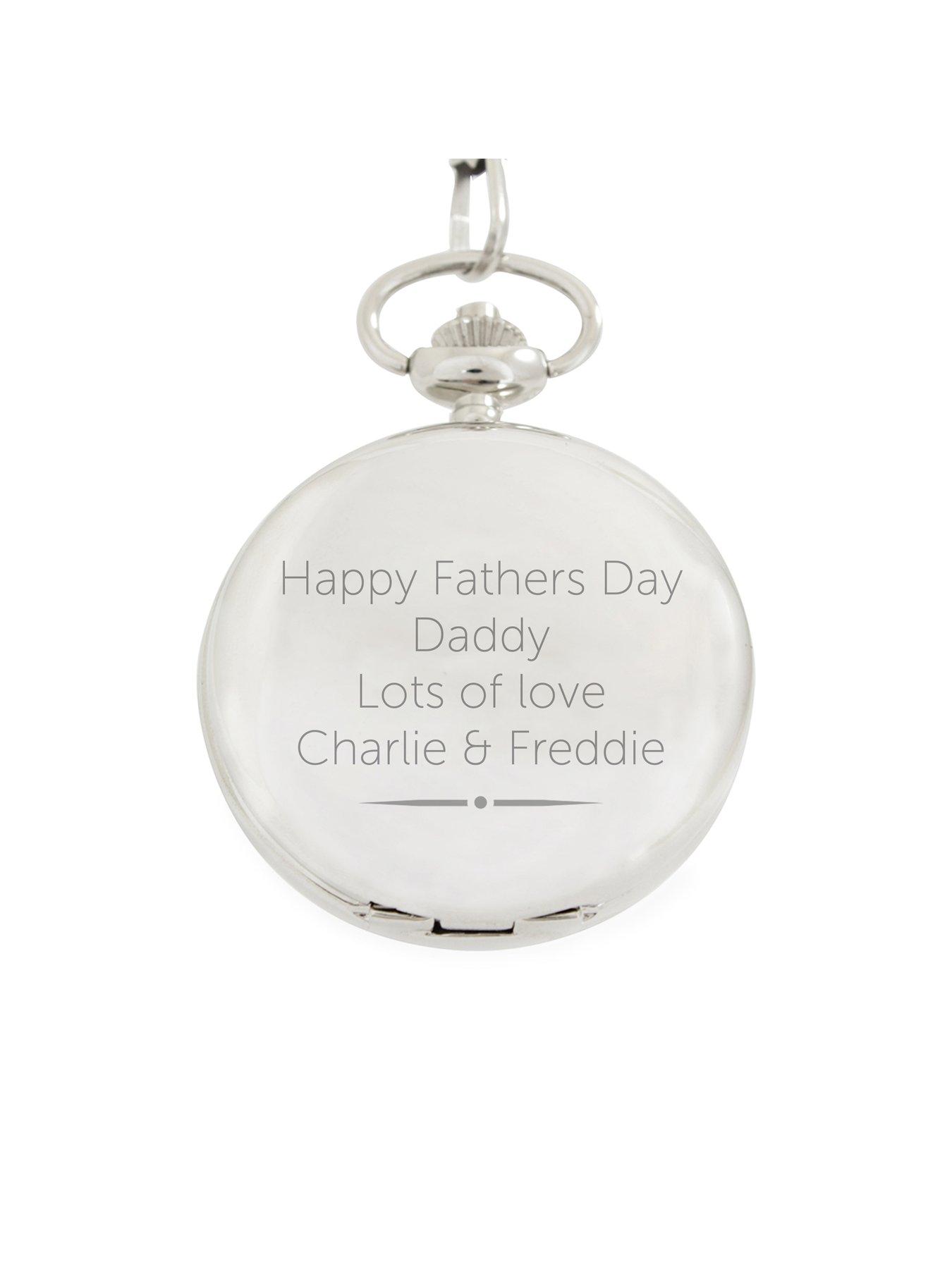 Image 4 of 4 of The Personalised Memento Company Personalised Pocket Watch - Comes With A 35 cm Chain