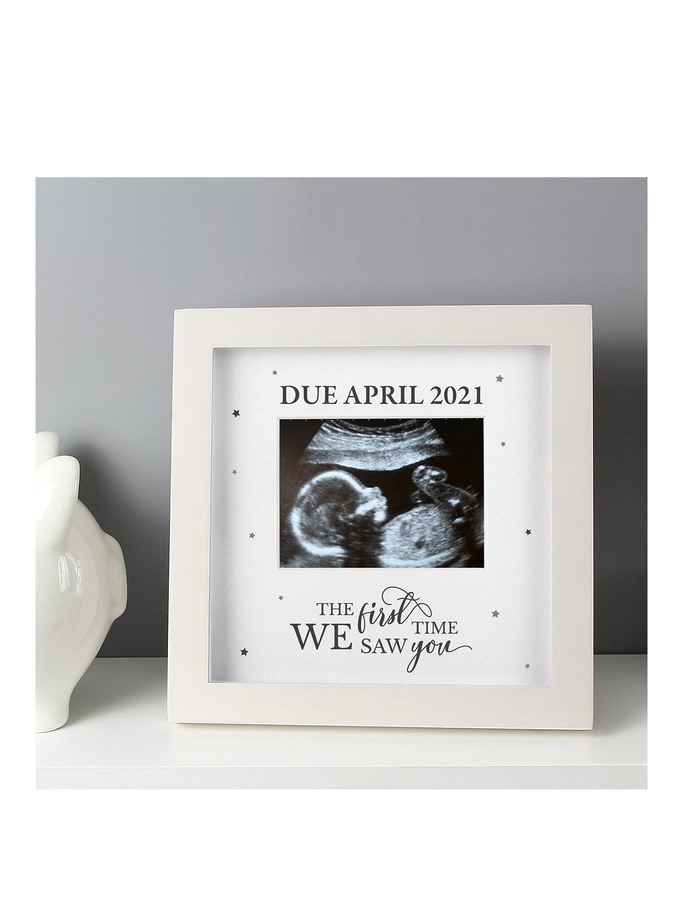 Image 1 of 3 of The Personalised Memento Company Bespoke Baby Scan Photo Frame