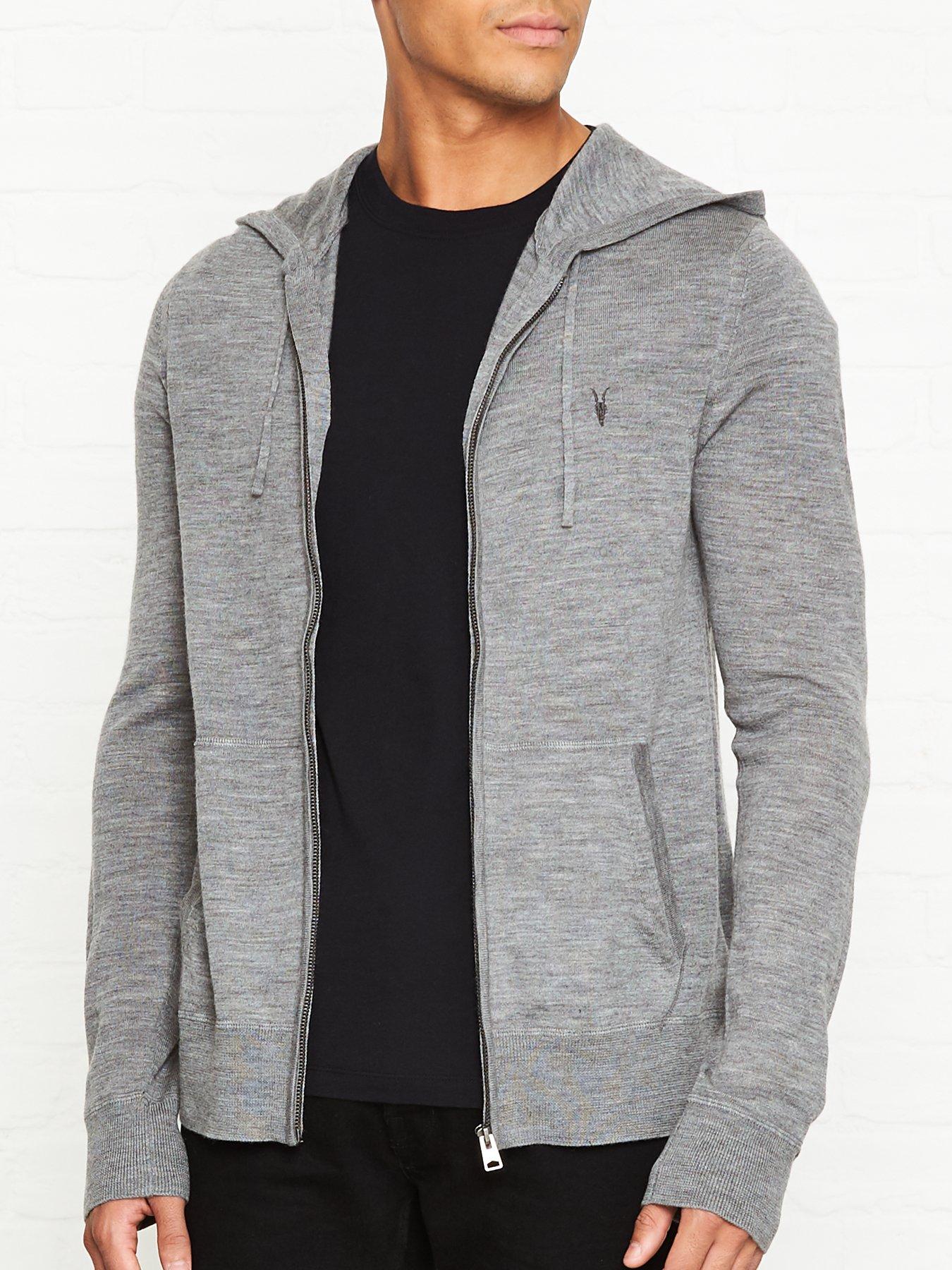 Grey all saints hoodie sale