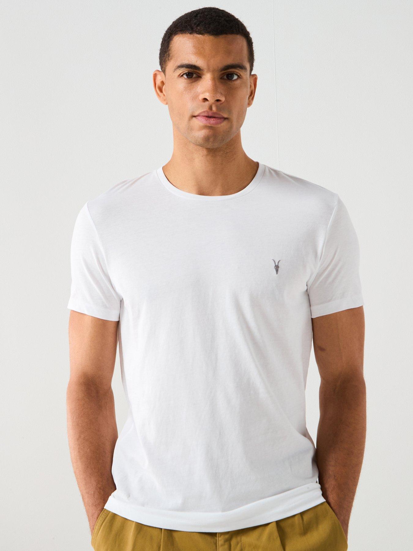 Image 1 of 5 of AllSaints Tonic Crew Neck T-Shirt - White