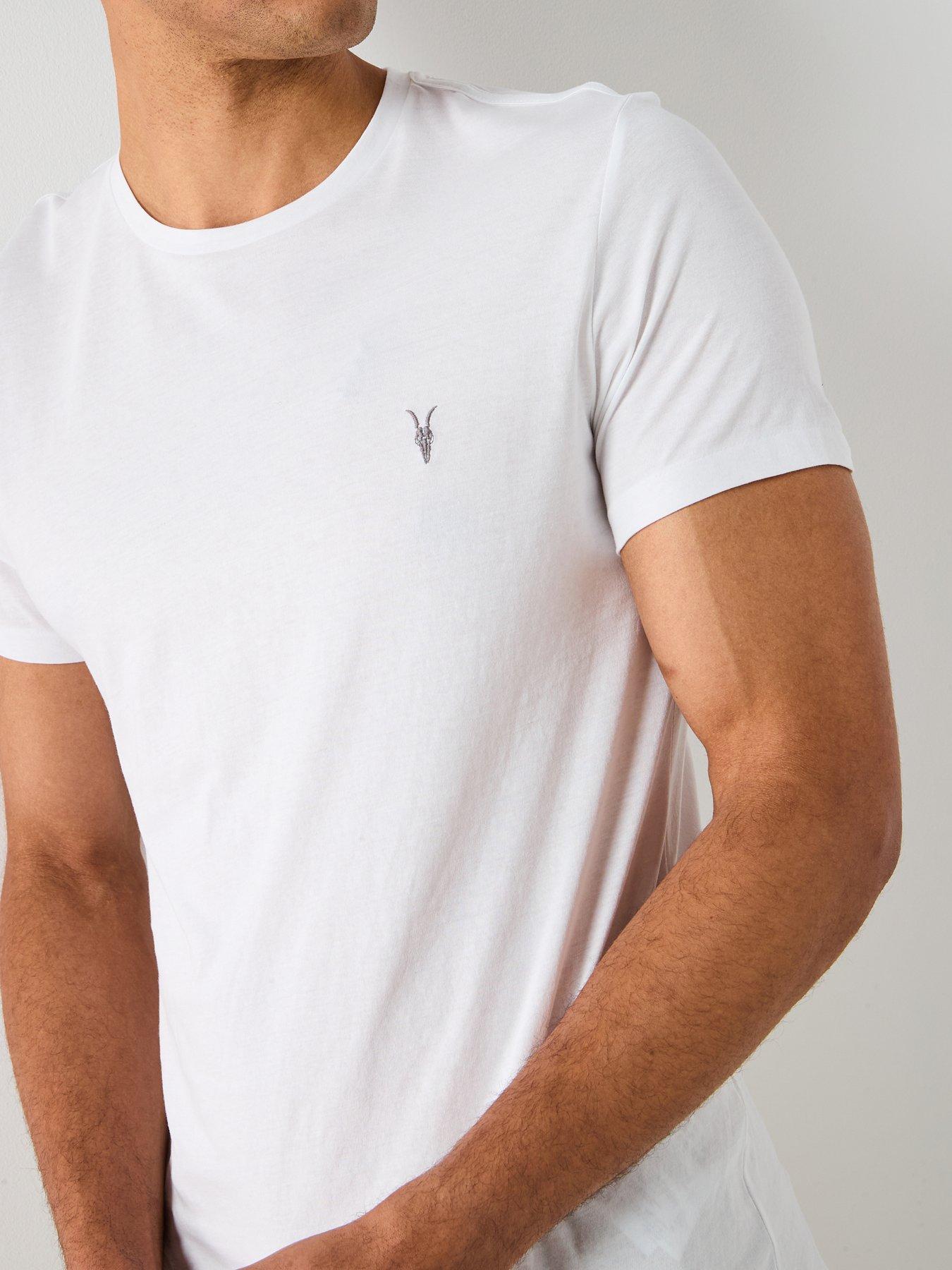 Image 4 of 5 of AllSaints Tonic Crew Neck T-Shirt - White