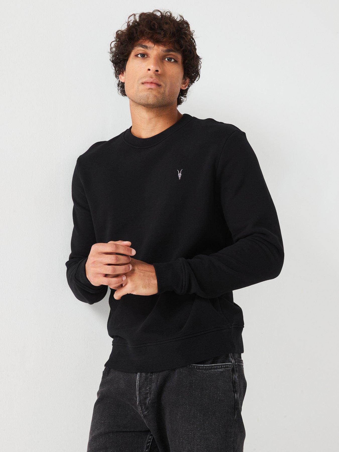 Image 6 of 6 of AllSaints Raven Crew Sweat - Black