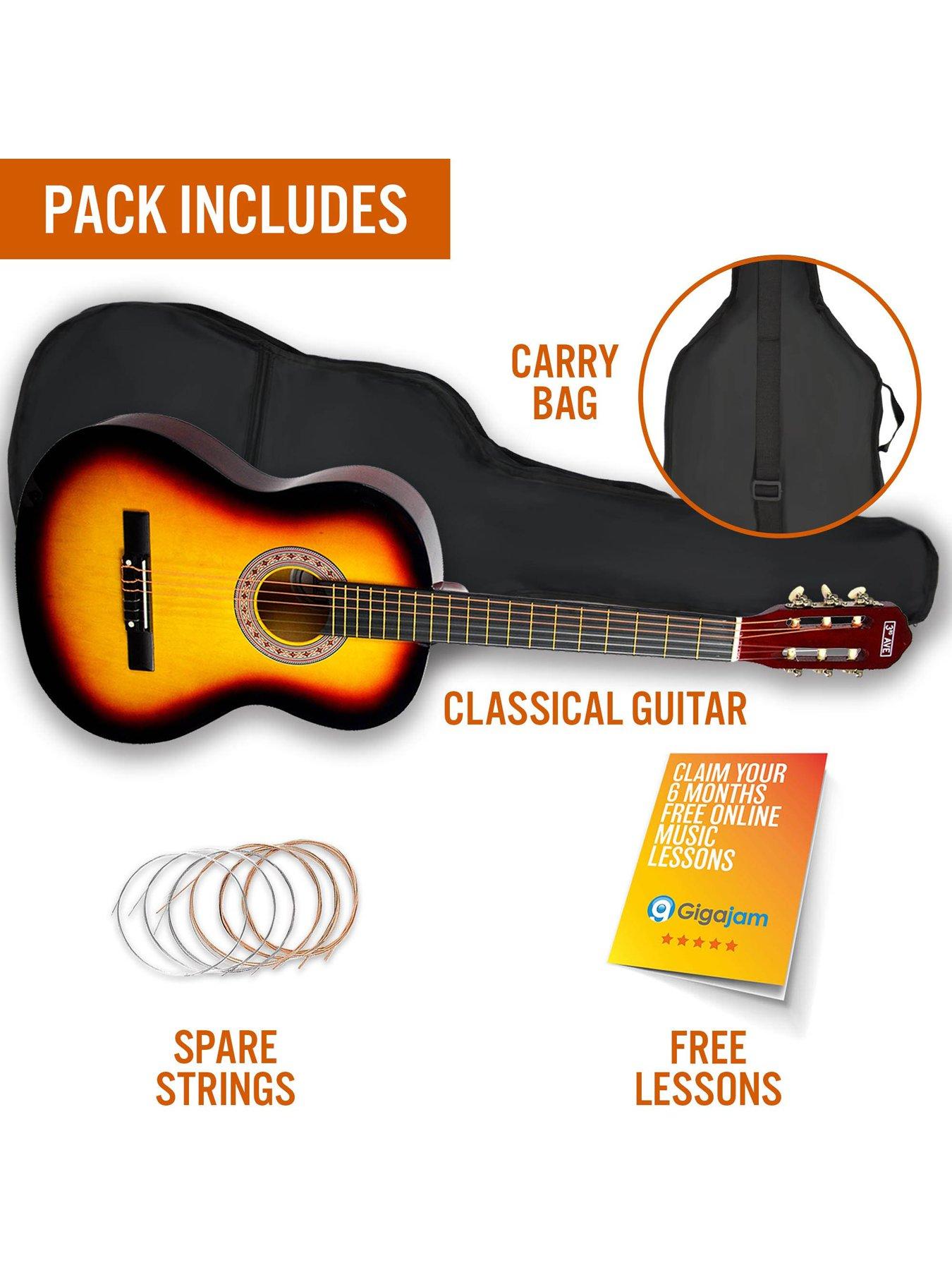 3rd-avenue-34-size-kids-classical-guitar-beginner-bundle-6-months-free-lessons-sunburstback