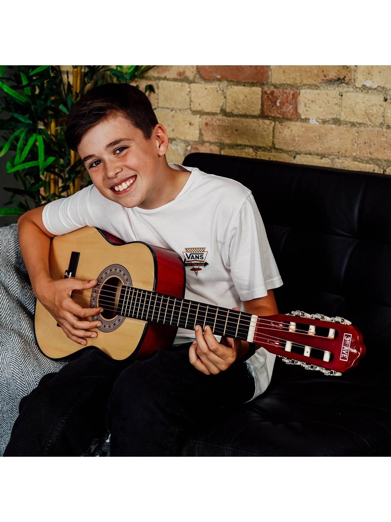 Image 5 of 6 of 3rd Avenue 1/2 Size Kids Classical Guitar Beginner Bundle - 6 Months FREE Lessons - Natural