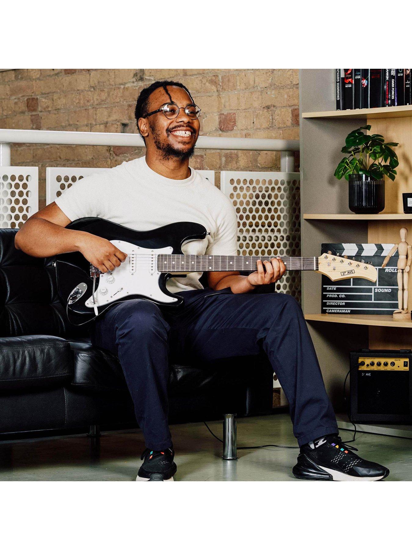 Image 5 of 6 of Rocket 3rd Avenue Full Size 4/4 Electric Guitar Ultimate Kit with Amp - 6 Months FREE Lessons - Black