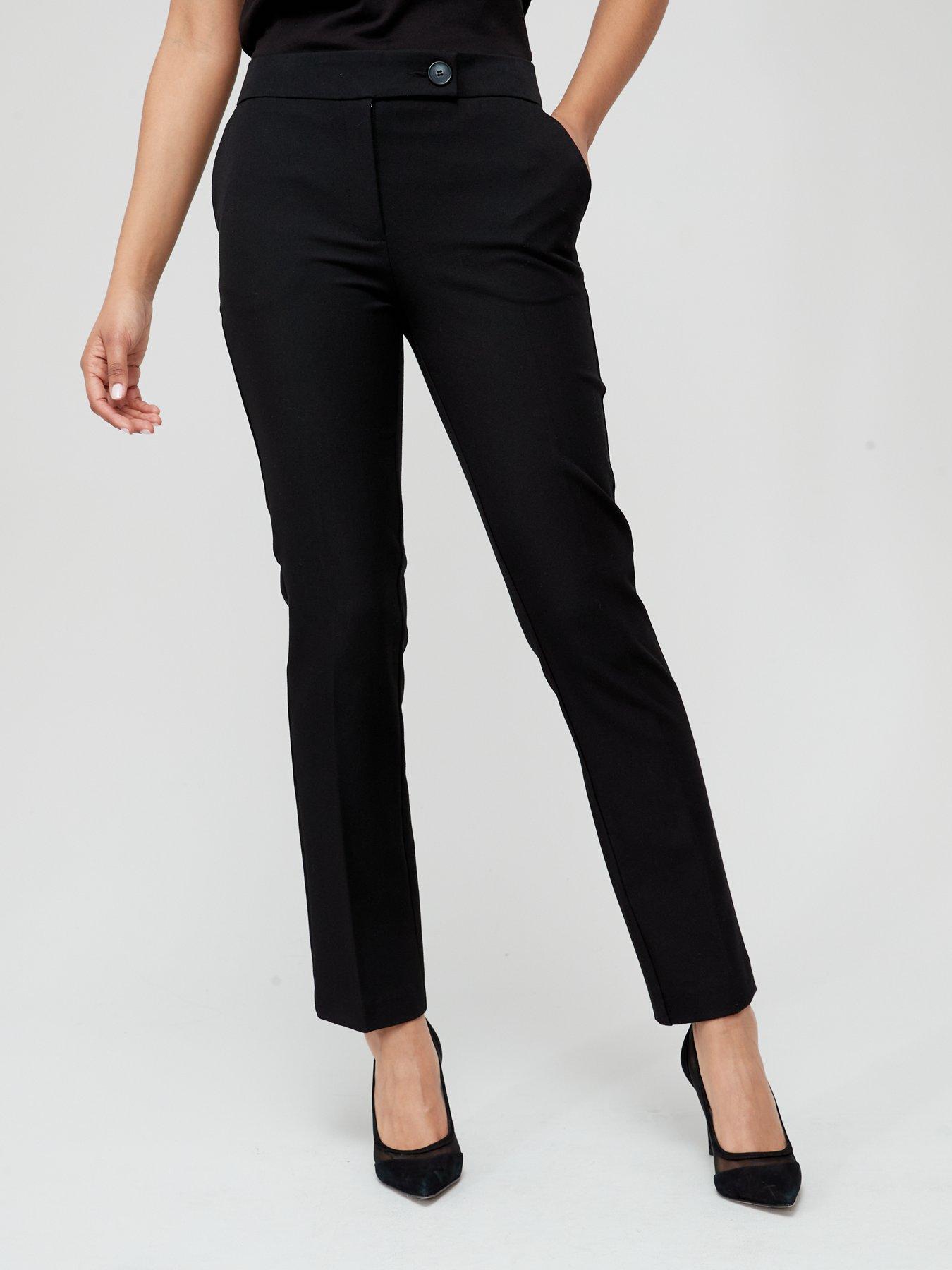undefined The Petite Slim Leg Trouser - Black