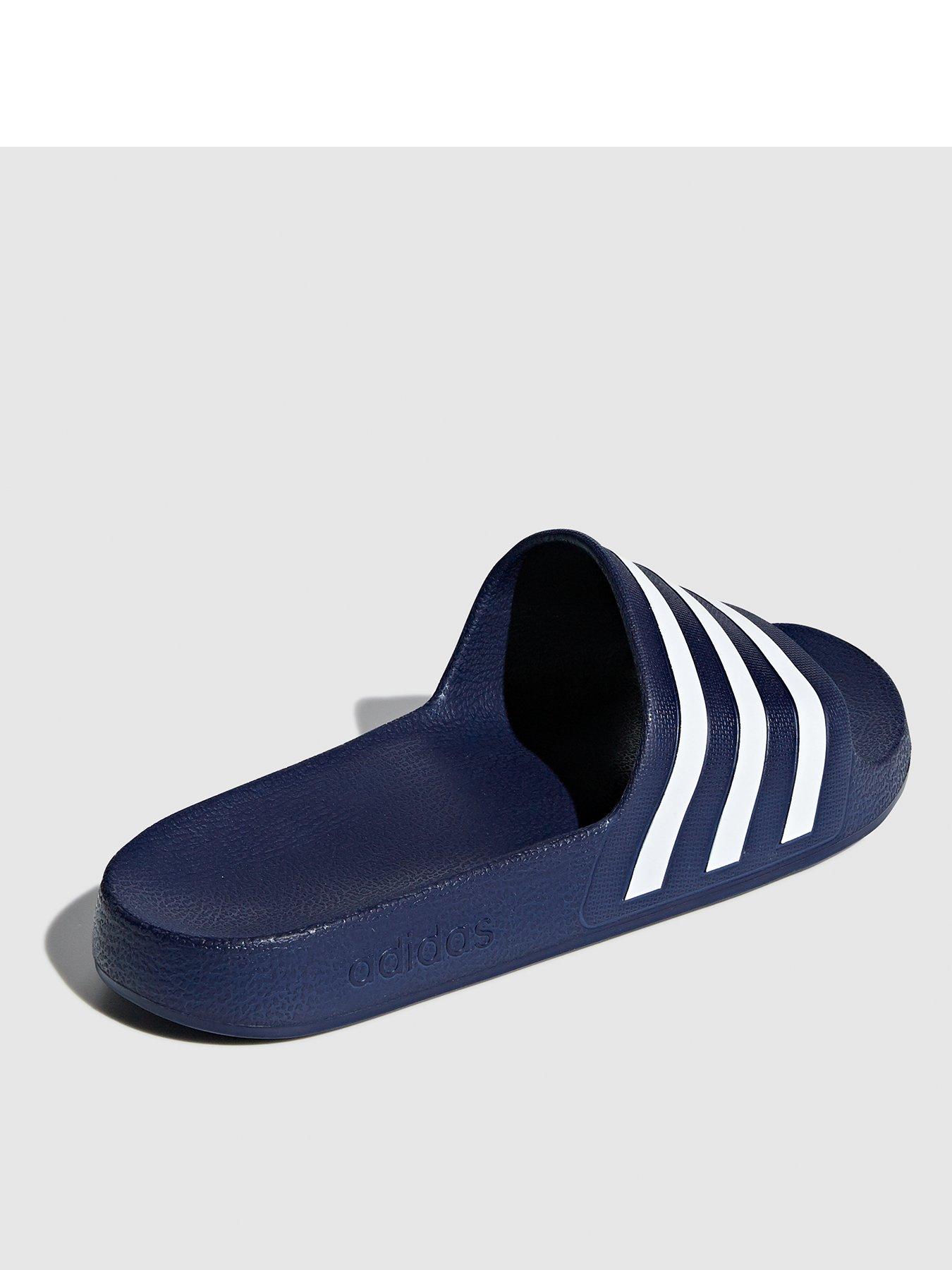 Image 2 of 5 of adidas Sportswear Mens Adilette Aqua Sliders - Blue/White