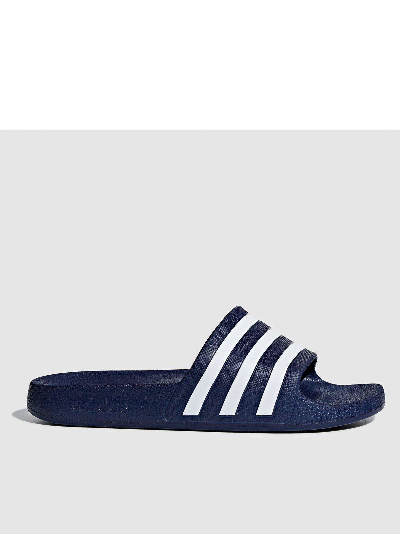 Image 3 of 5 of adidas Sportswear Mens Adilette Aqua Sliders - Blue/White