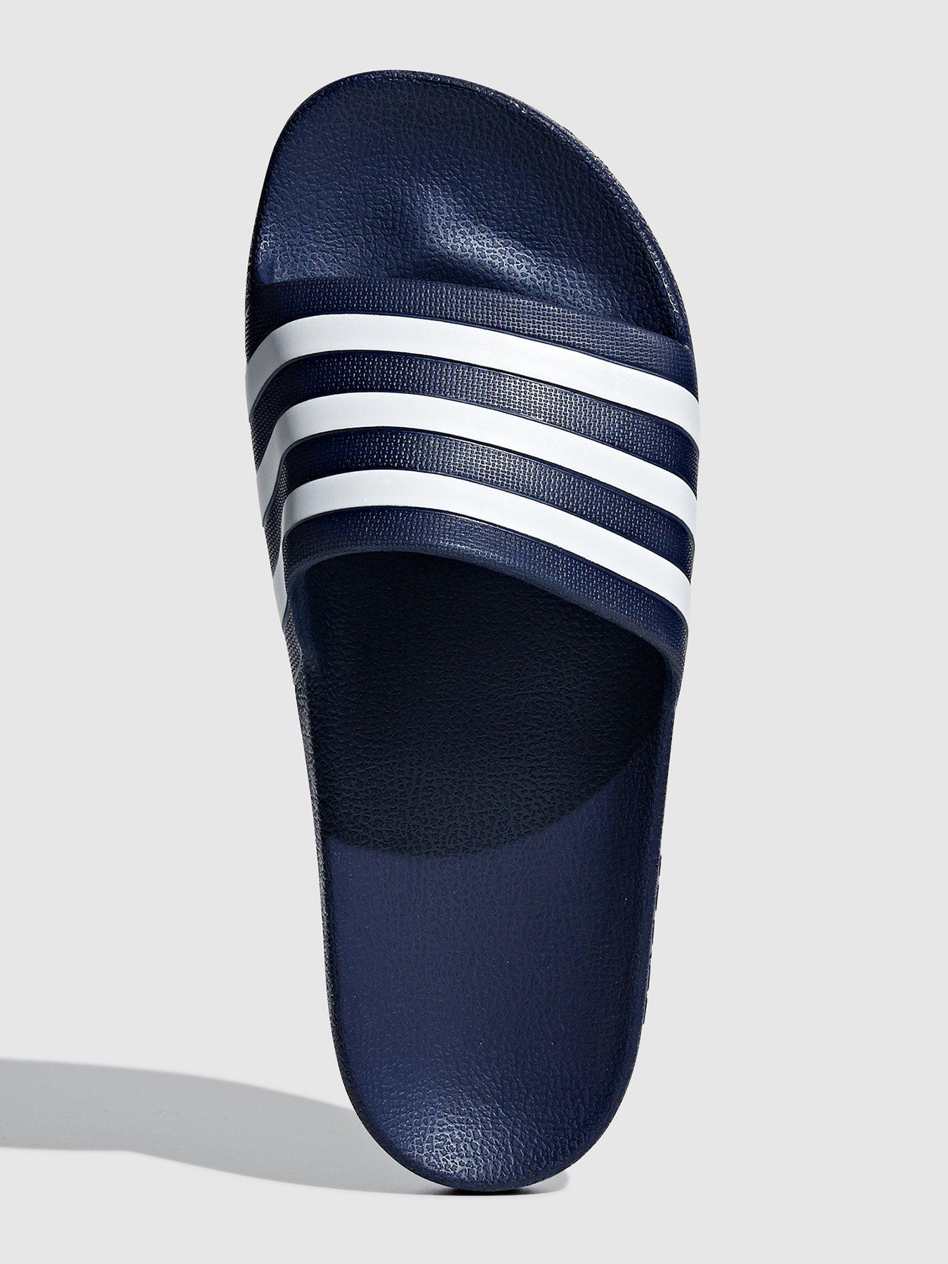 Image 4 of 5 of adidas Sportswear Mens Adilette Aqua Sliders - Blue/White