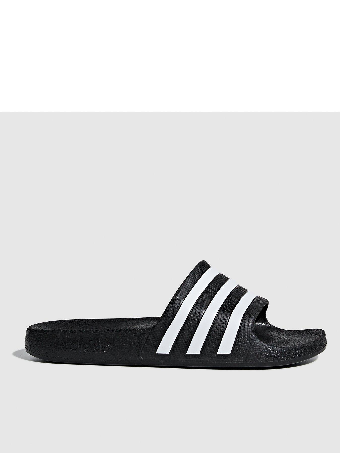 adidas-sportswear-mens-adilette-aqua-sliders-blackwhiteback