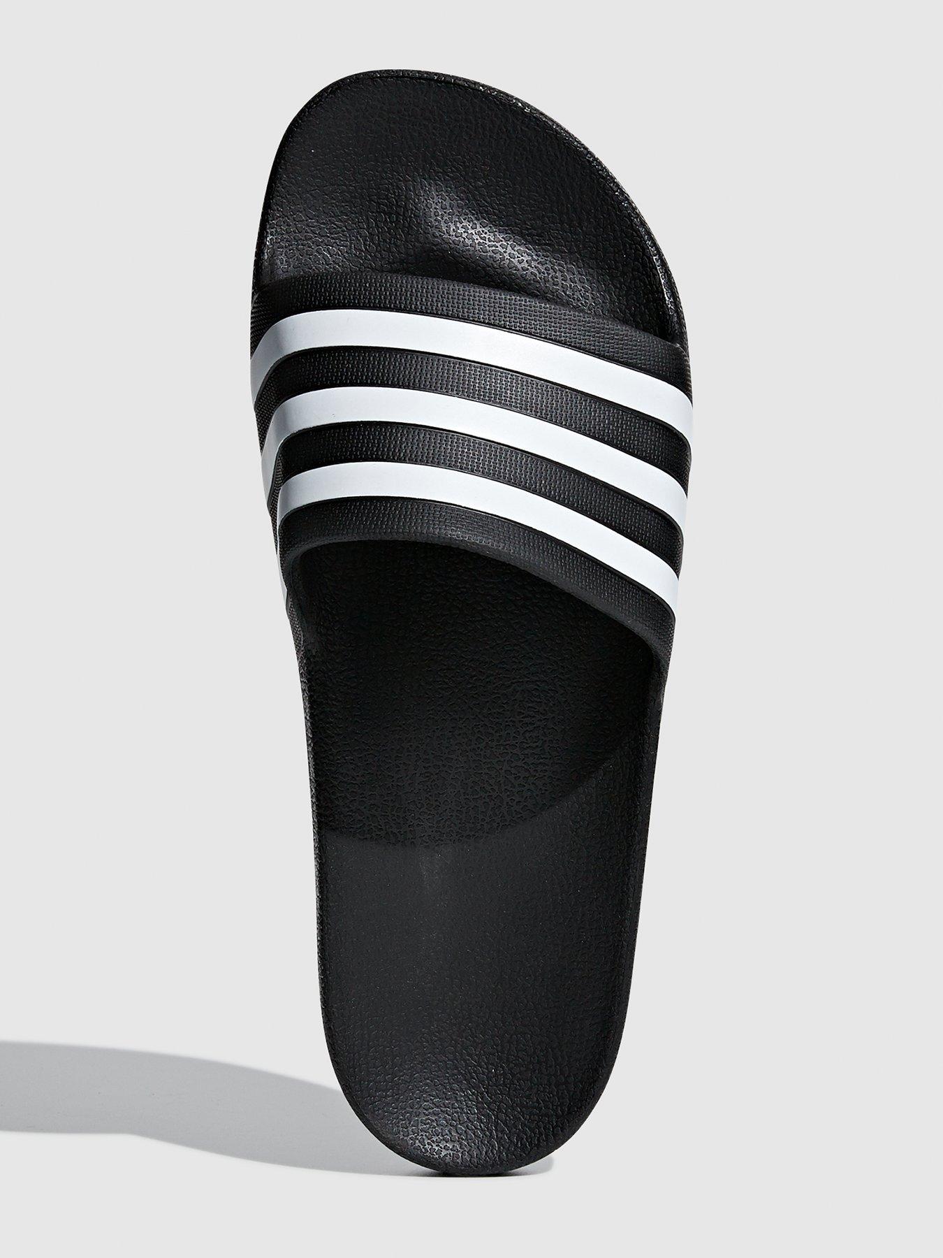 adidas-sportswear-mens-adilette-aqua-sliders-blackwhiteoutfit