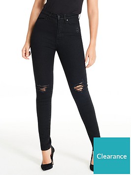 michelle-keegan-premium-skinny-distressed-jeans-black