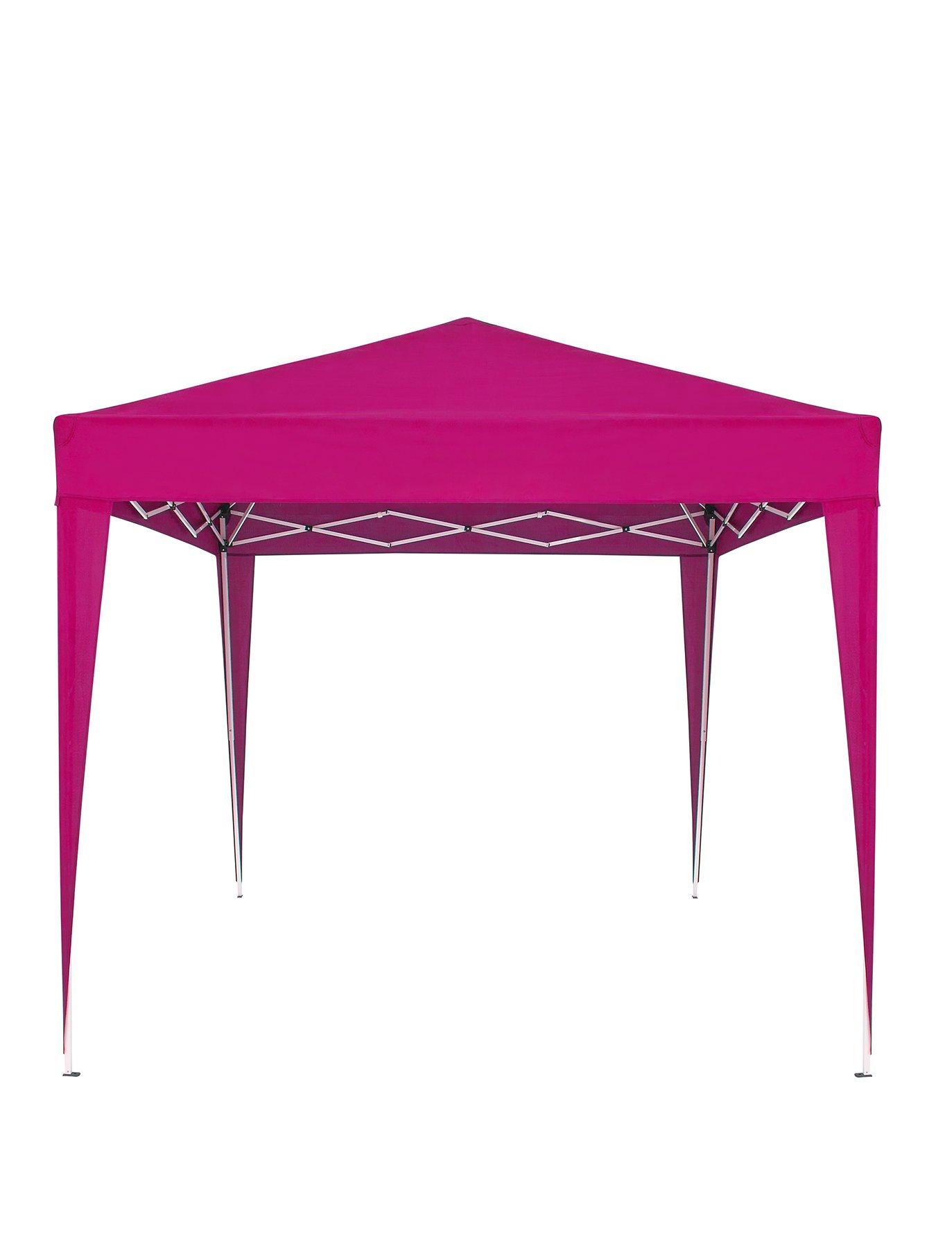 everyday-large-pop-up-gazebo-25m-x-25m-pink-sturdy-metal-frame-with-carry-bagfront