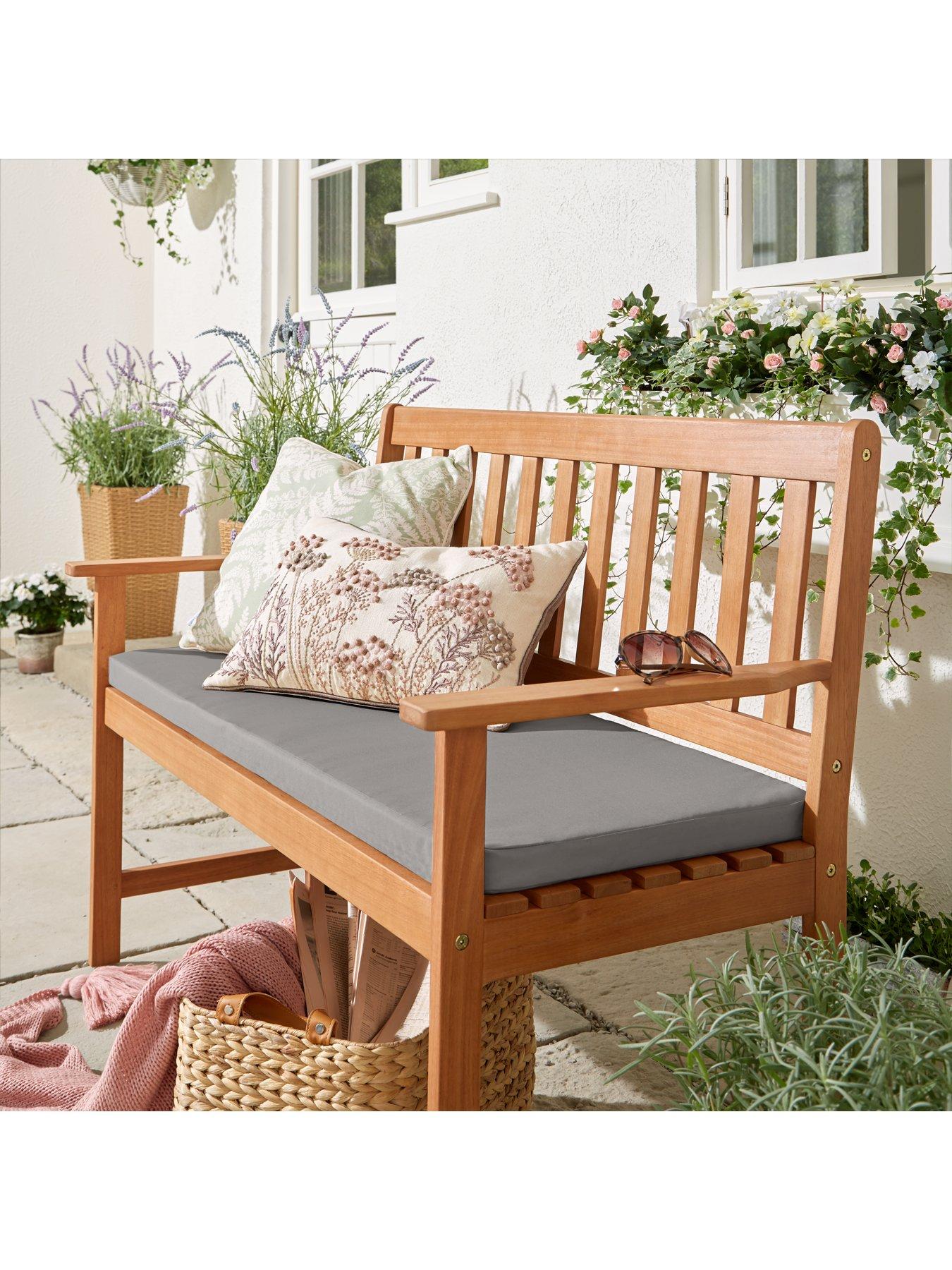 Buy outdoor bench discount cushions