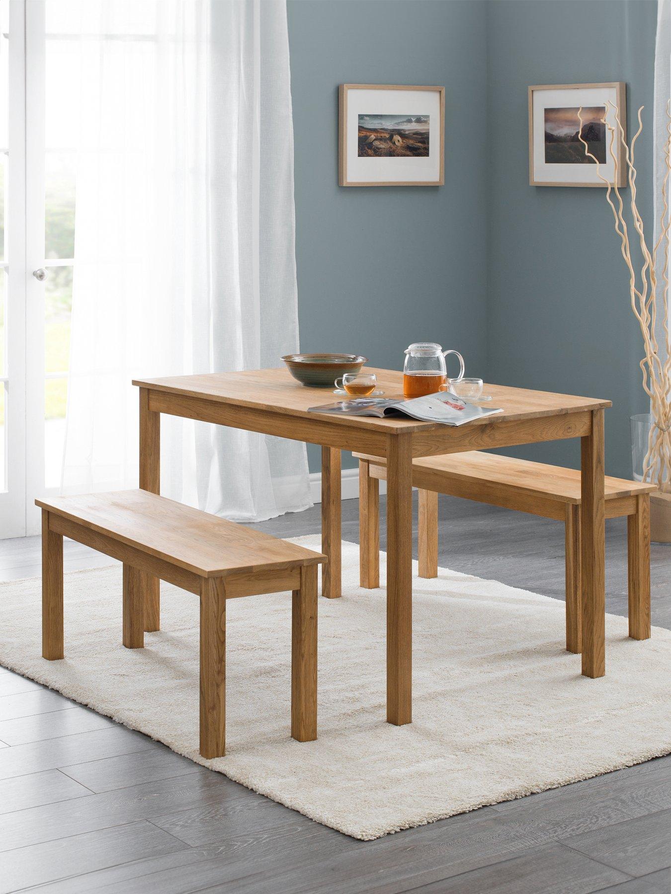 Solid oak dining table deals for sale