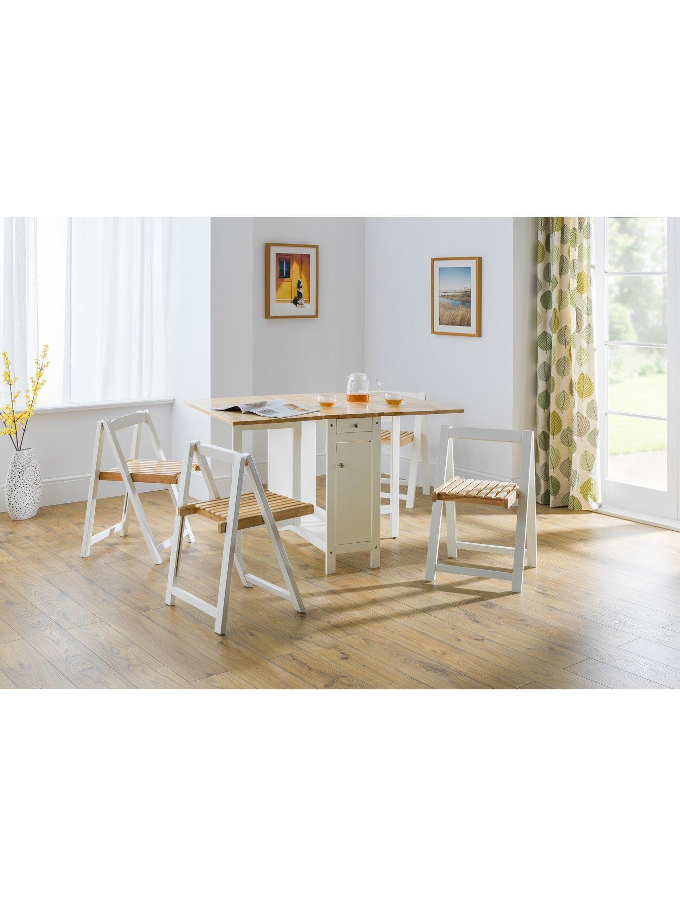 Ikea space saving dining on sale table and chairs