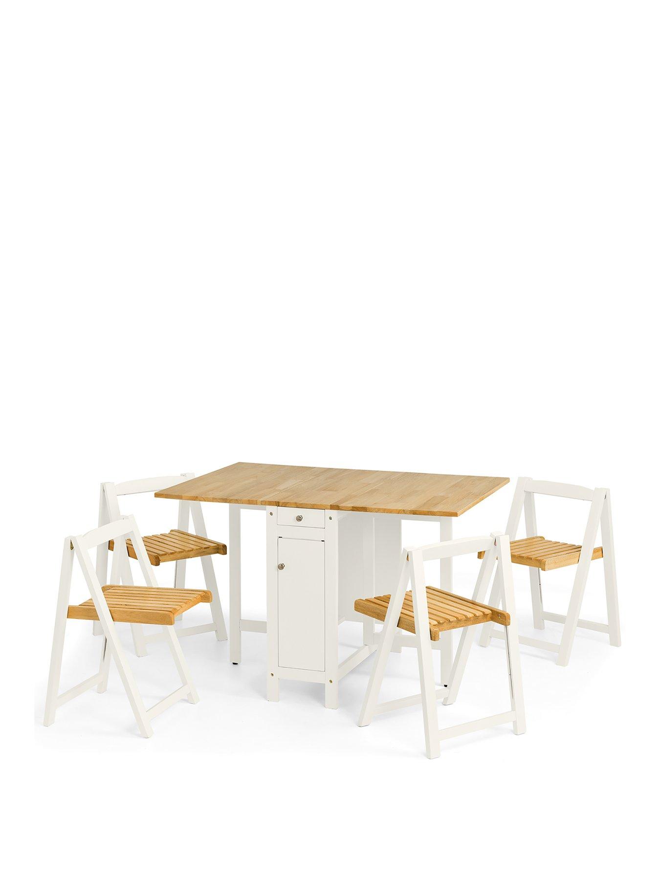 julian-bowen-savoy-120-cm-space-saver-dining-table-4-chairsstillFront