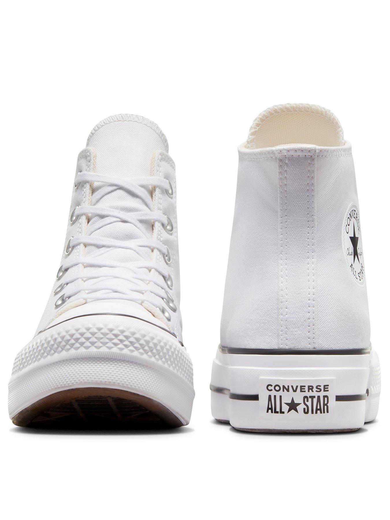 Image 3 of 8 of Converse Womens Lift Hi Top Trainers - White/Black