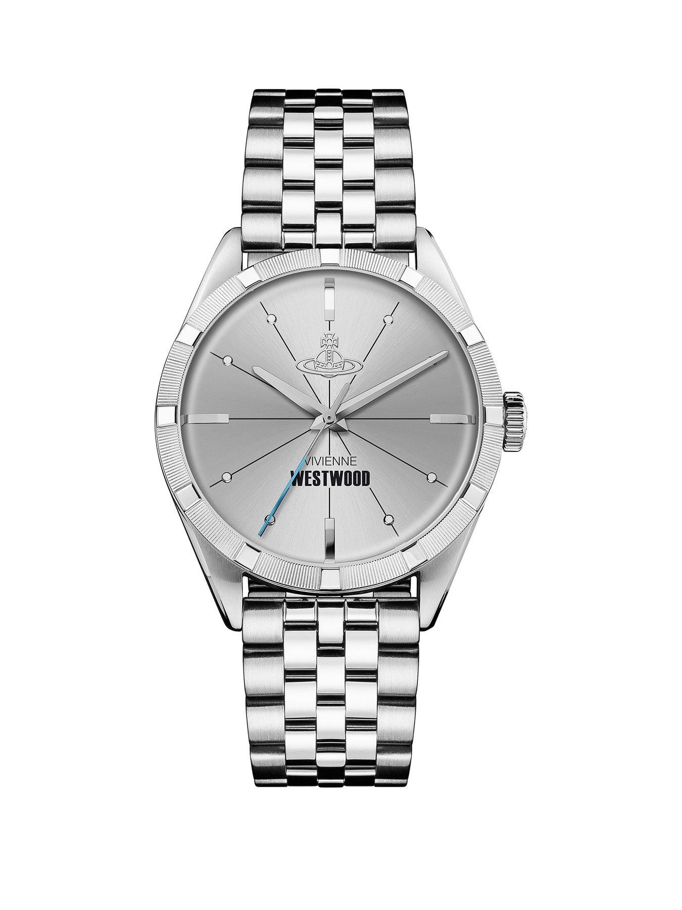 Vivienne Westwood Vivienne Westwood Conduit Silver Logo Dial Stainless Steel Bracelet Mens Watch