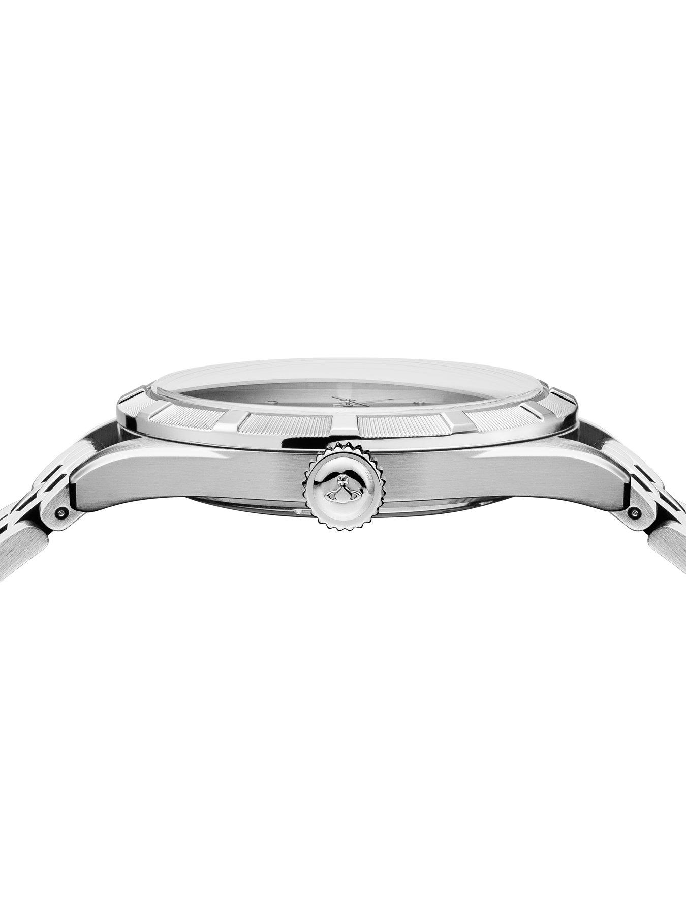 Image 2 of 3 of Vivienne Westwood Vivienne Westwood Conduit Silver Logo Dial Stainless Steel Bracelet Mens Watch