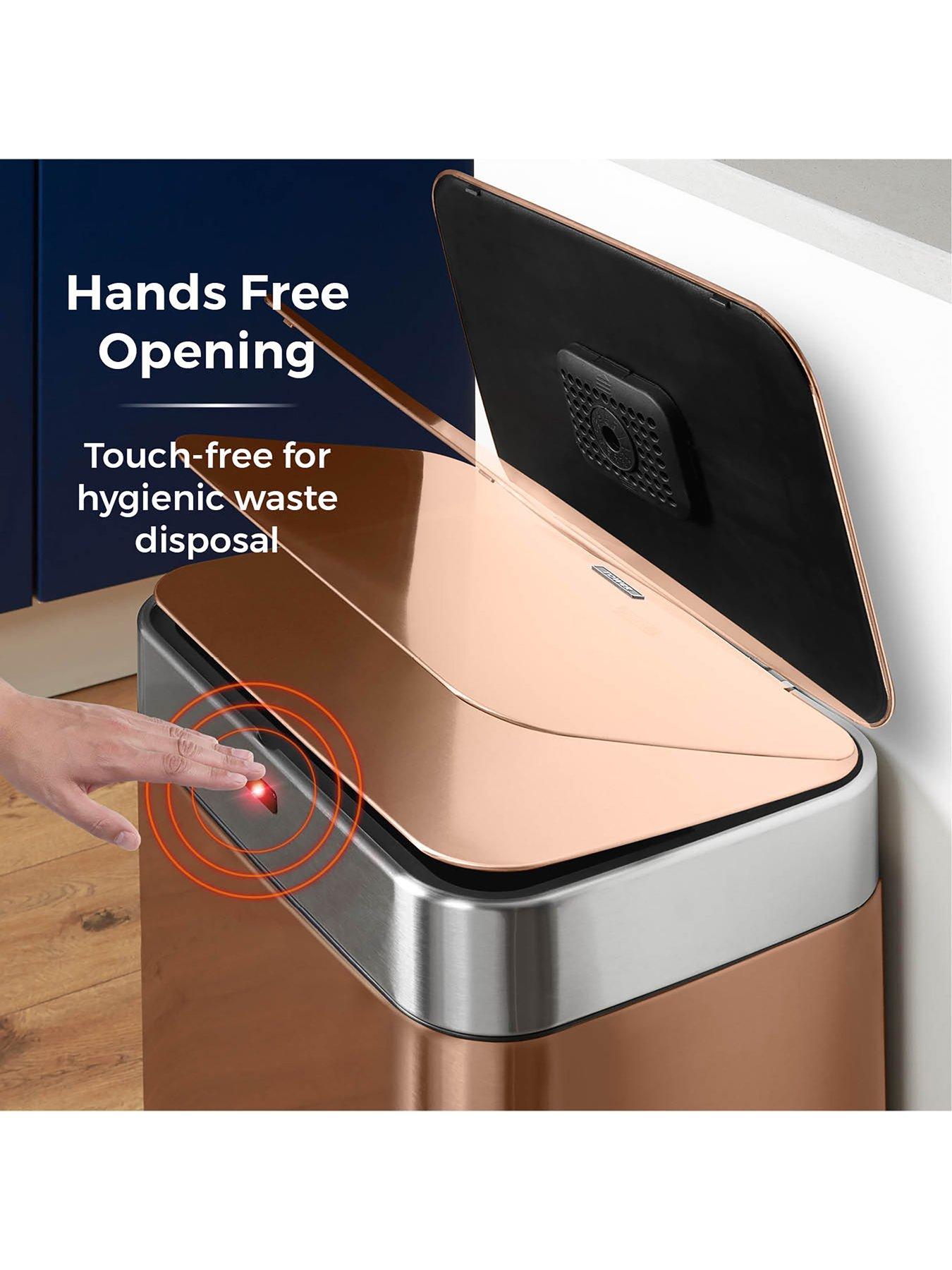 Image 4 of 7 of Tower &nbsp;75-Litre Rectangular Sensor Bin &ndash; Copper