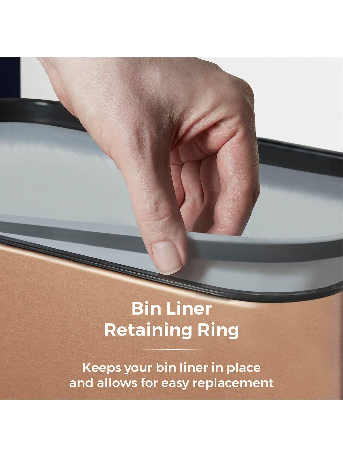 Image 7 of 7 of Tower &nbsp;75-Litre Rectangular Sensor Bin &ndash; Copper