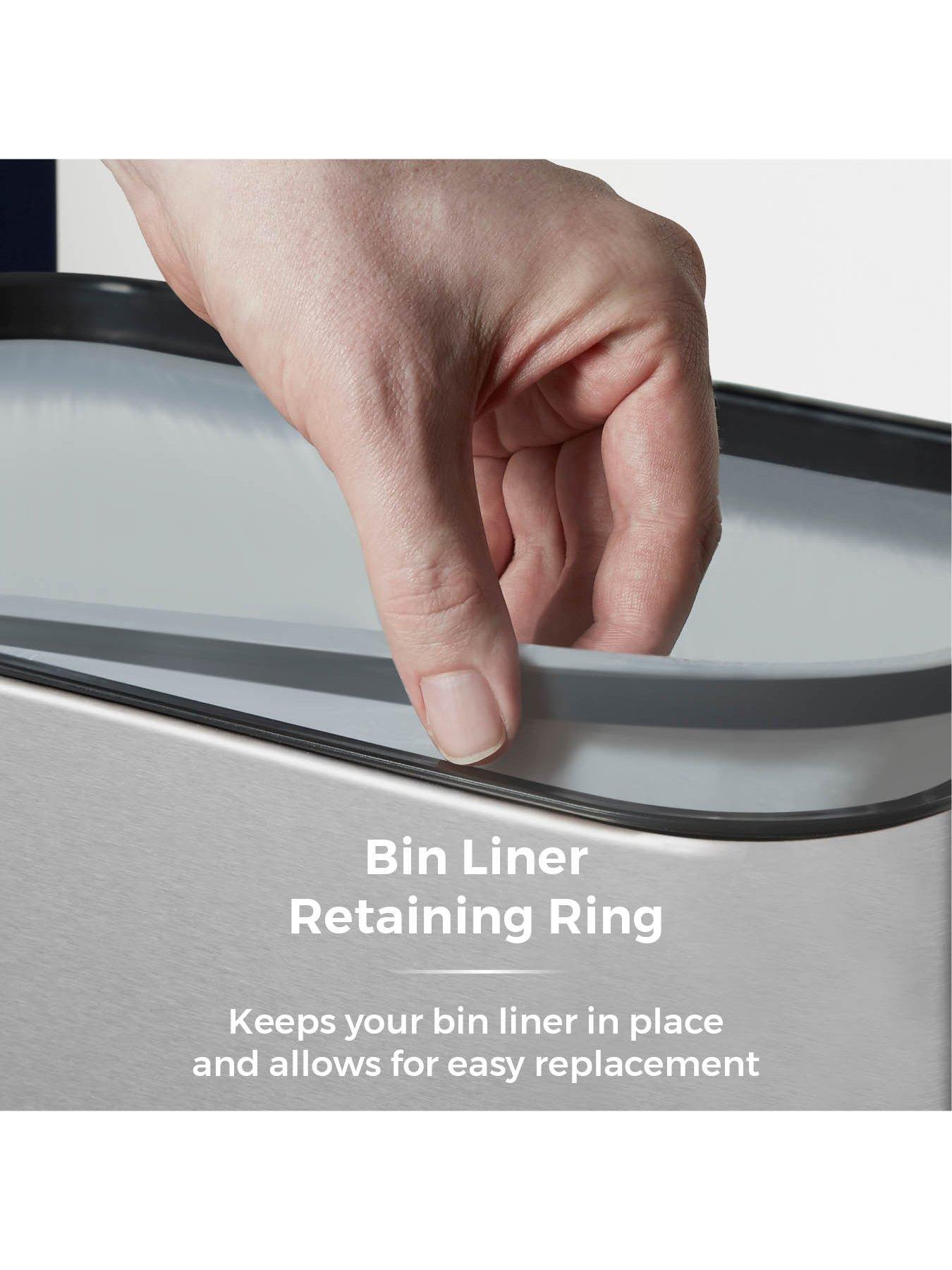 Image 6 of 7 of Tower 75-Litre Rectangular Sensor Bin &ndash; Matt Steel