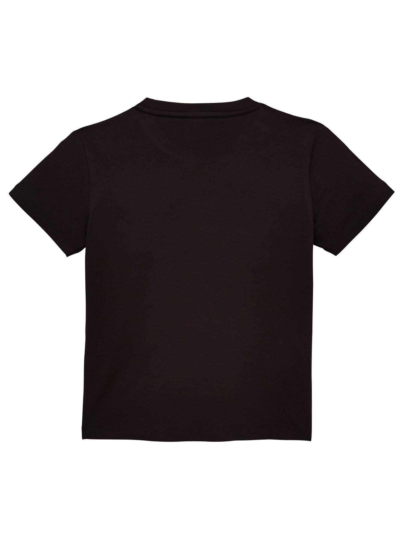 Image 2 of 3 of EA7 Emporio Armani Boys Short Sleeve Logo T-Shirt - Black