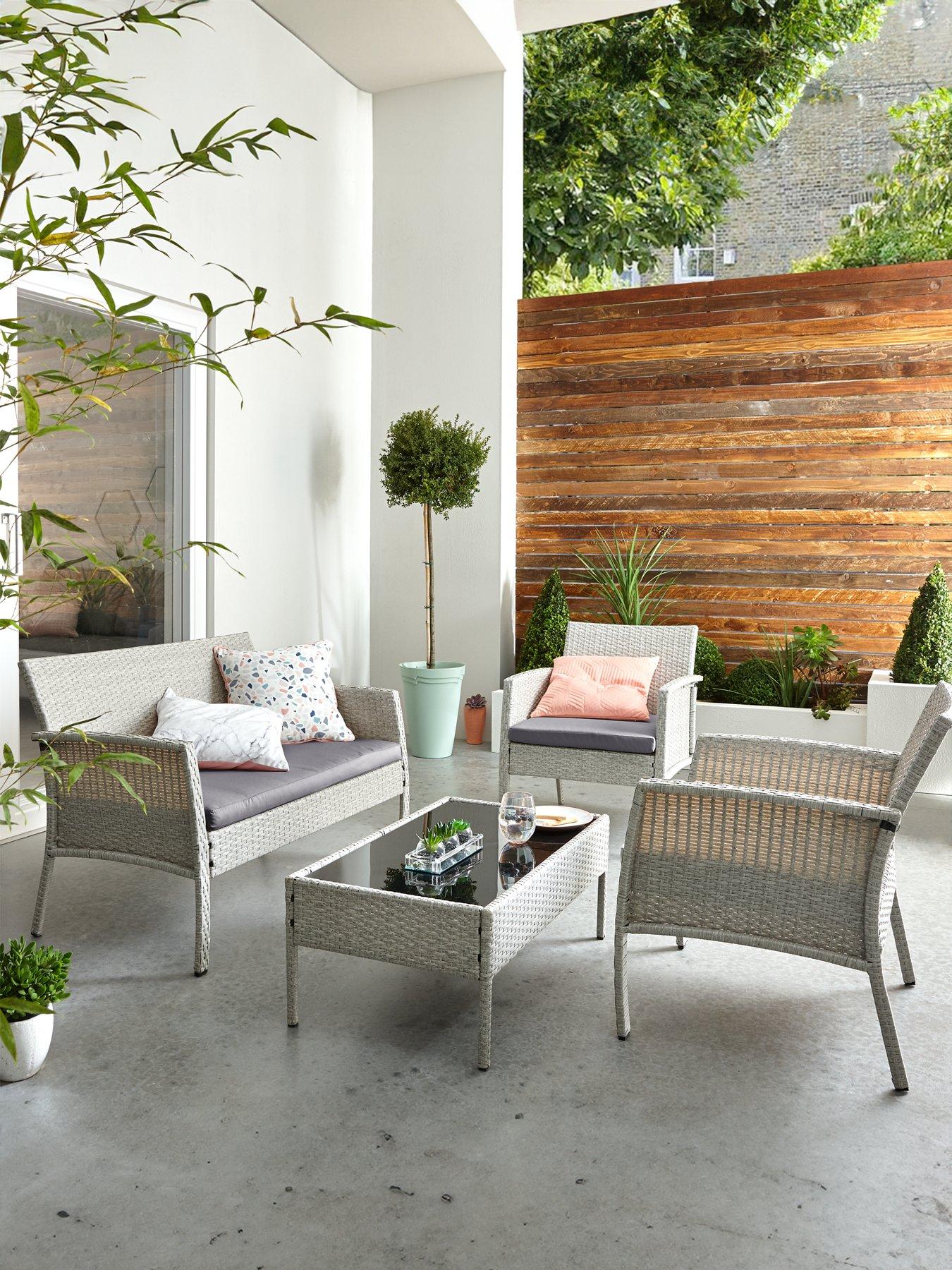 Image 1 of 7 of Very Home Athens Sofa Set Garden Furniture