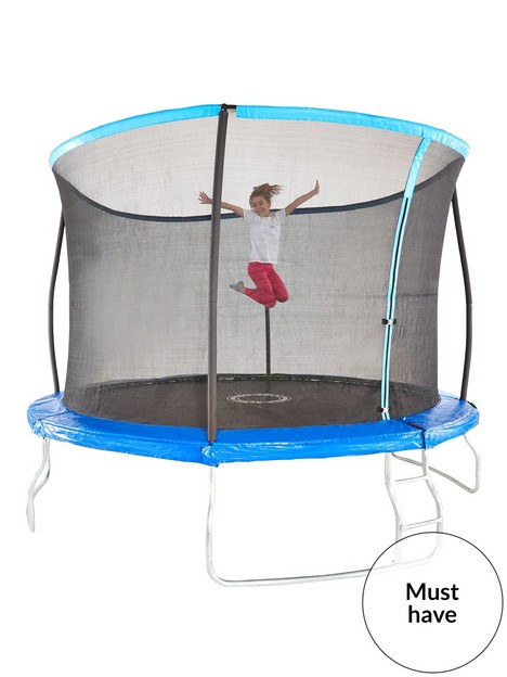 sportspower-14ft-trampoline-with-easi-store-folding-enclosure-amp-flip-pad