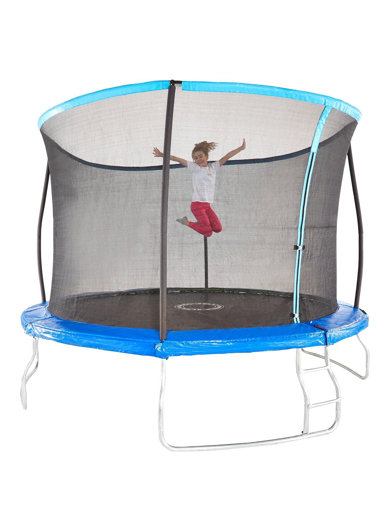 sportspower-14ft-trampoline-with-easi-store-folding-safety-enclosure-reversable-flip-pad-and-ladder