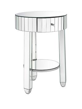 very-home-phoebe-round-mirrored-bedside-table