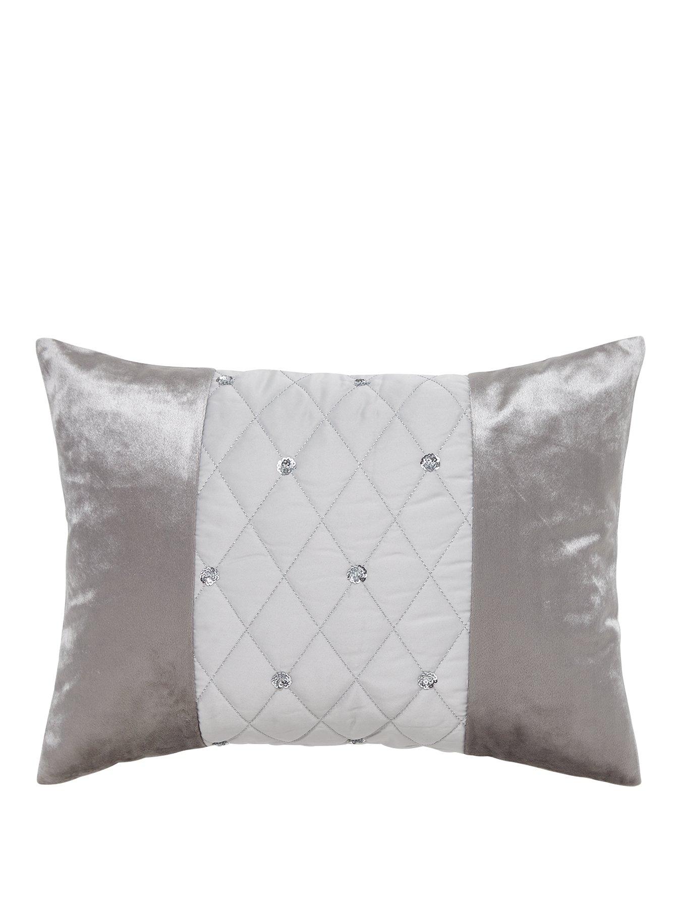 catherine-lansfield-sequin-cluster-cushion-silverstillFront