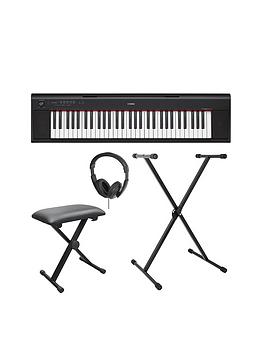 yamaha-yamaha-piaggero-np12-electronic-keyboard-with-stand-bench-headphones-and-online-lessons