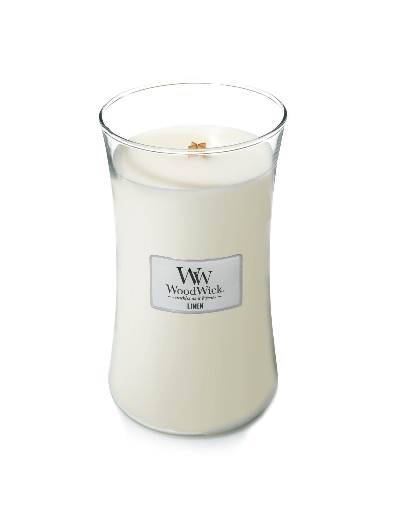 Image 2 of 3 of WoodWick Large Hourglass Candle &ndash; Linen
