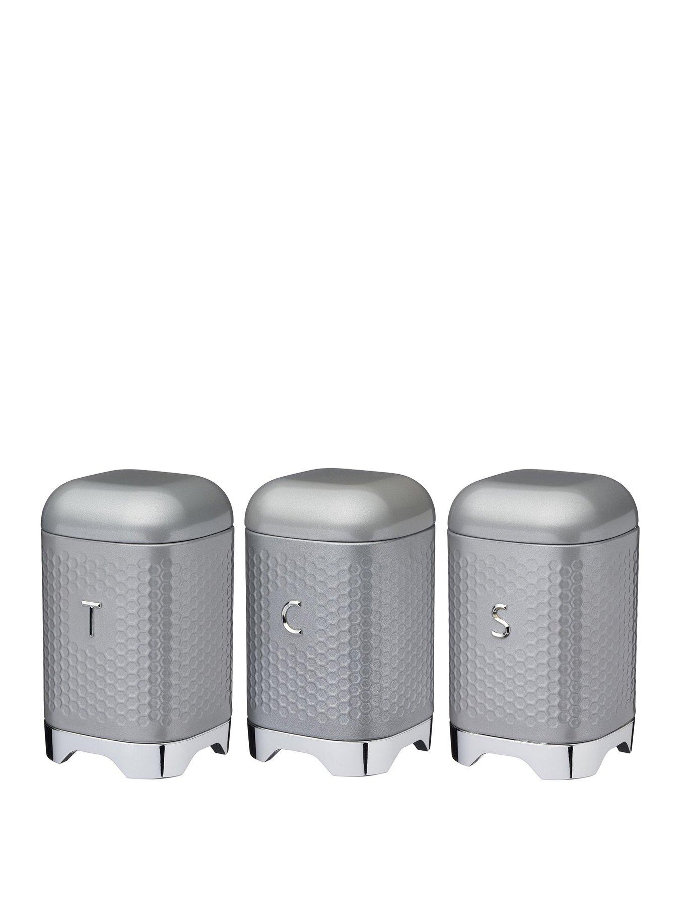kitchencraft-lovello-tea-coffee-and-sugar-canisters--nbspshadow-grey