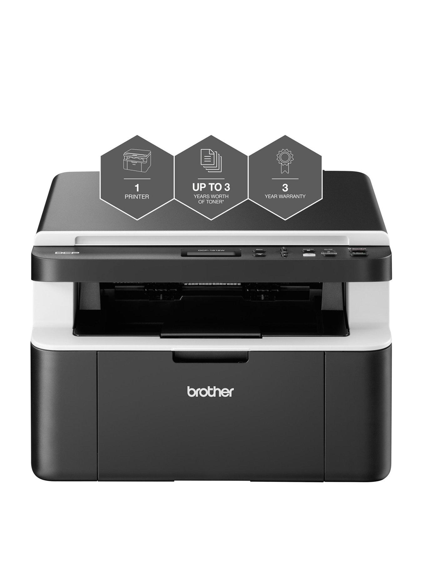 Brother DCP-1612W All in Box Bundle - Compact, Wireless, Mono