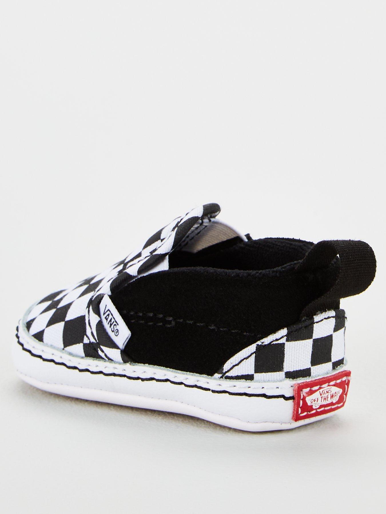 Image 2 of 6 of Vans Baby Unisex Slip-On Checkerboard Crib Trainer - Black/White