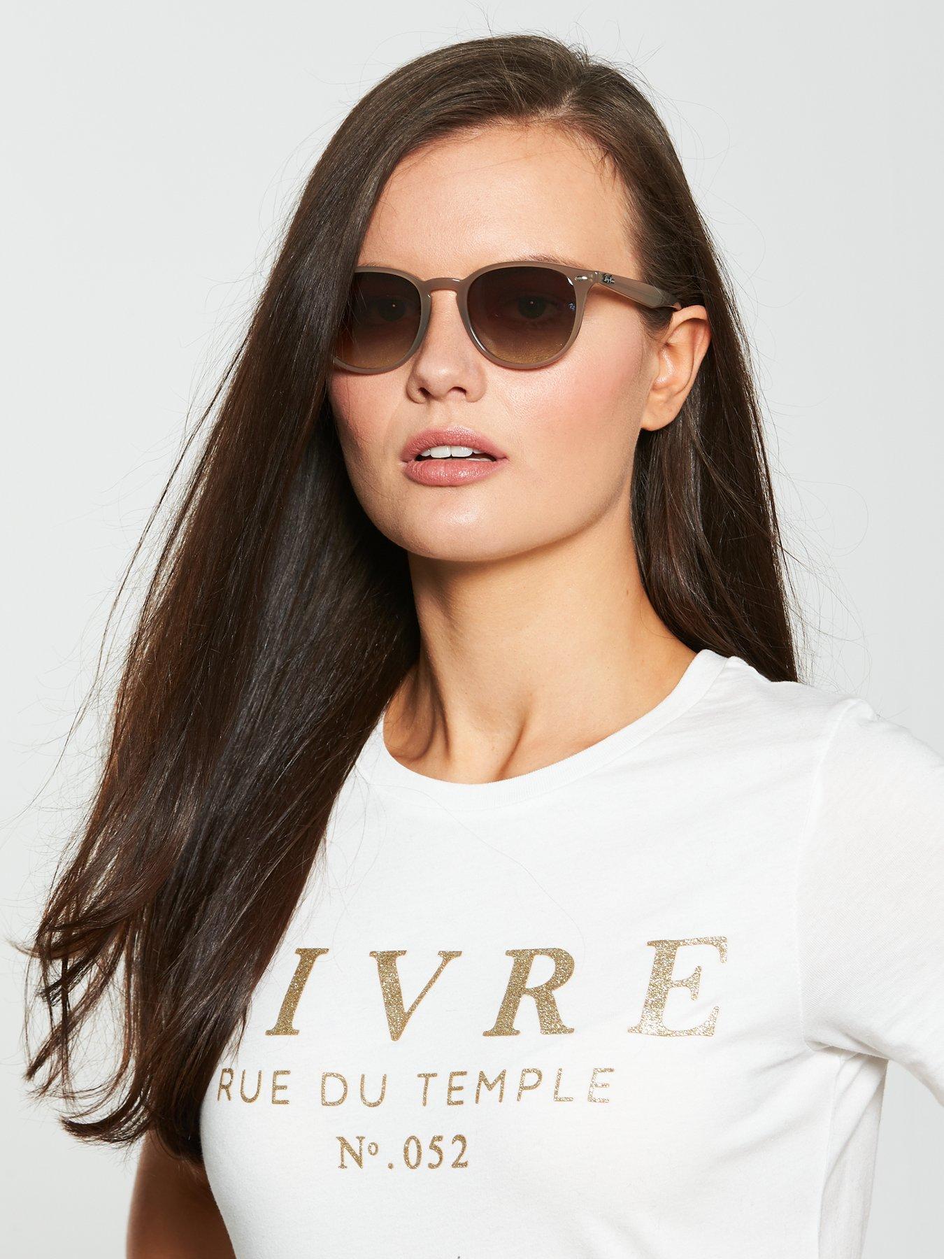 Image 1 of 5 of Ray-Ban Irregular&nbsp;Sunglasses - Shiny Opal Beige