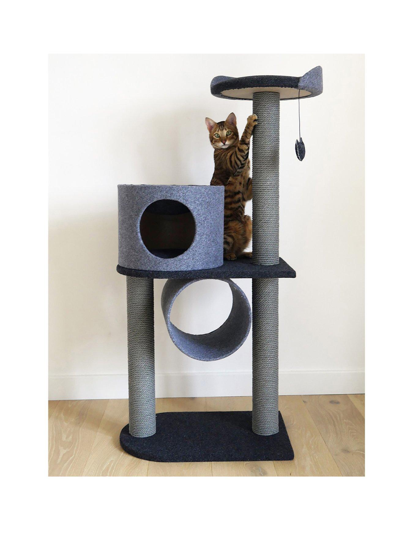 rosewood-felt-cat-double-tower--nbspcharcoalfront